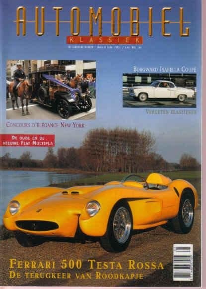 Automobiel 1 1999 : Fiat Multipla - Borgward Isabella Coupe, Ophalen of Verzenden, Gelezen, Algemeen