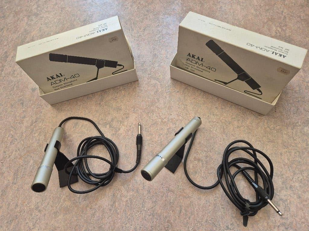 Twee AKAI-ADM-4 microfoons, Ophalen, Gebruikt, Overige typen