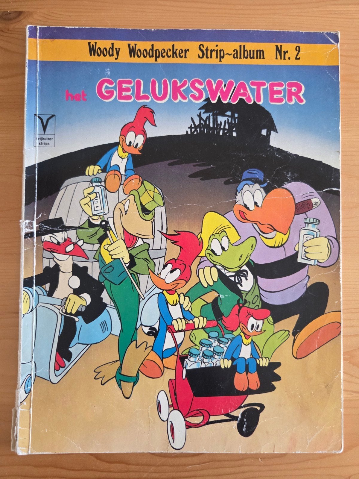 Woody Woodpecker strip album nr. 2 het gelukswater, Boeken, Eén stripboek, Ophalen of Verzenden, Gelezen