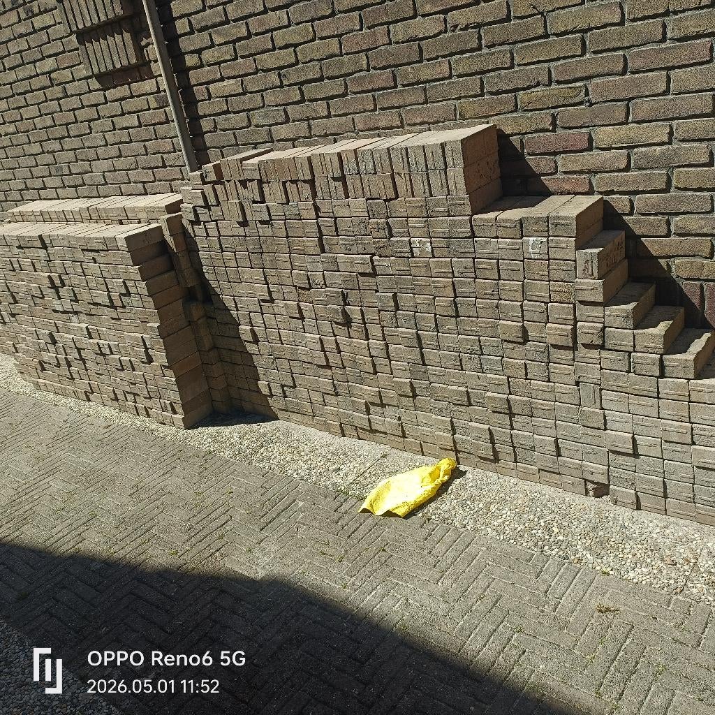 Klinkers, Tuin en Terras, Ophalen, Gebruikt, Klinkers, 5 tot 10 m²