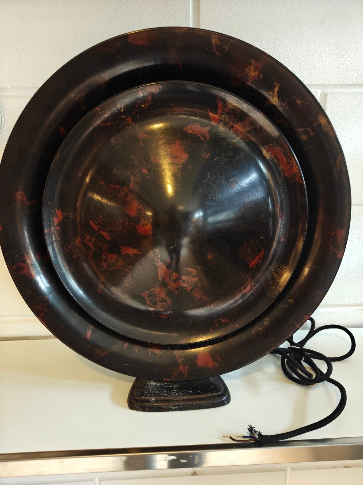 Antieke Phillips Bakelieten Pannekoek Speaker Topstaat 45 cm, Ophalen of Verzenden