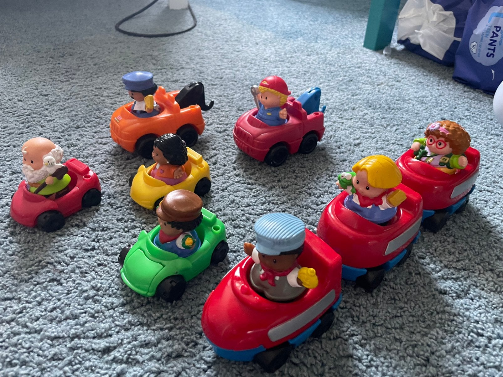 Fisher-Price Little People voertuigen met figuren, Verzenden, Gebruikt