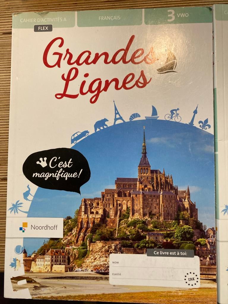 Grandes Lignes Frans 3 VWO Flex A en B, Ophalen, Zo goed als nieuw, Non-fictie