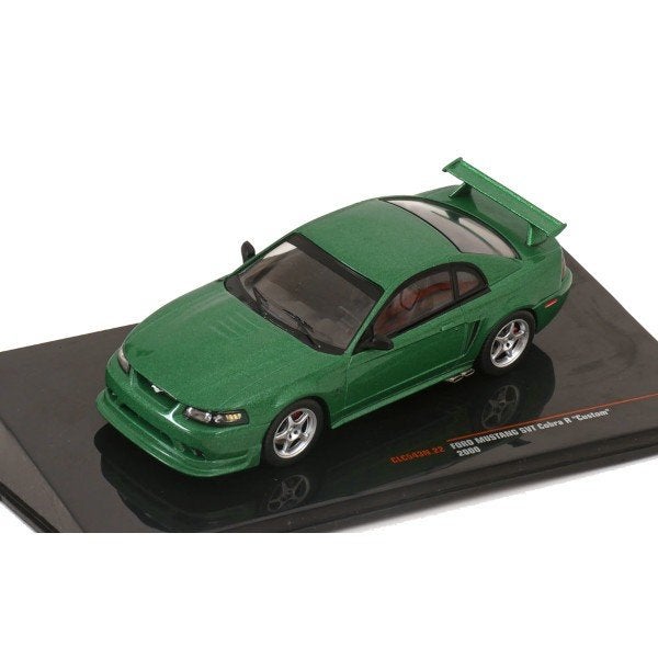 Ford Mustang SVT Cobra R 2000 Groen Model 1/43 Ixo Models, Overige merken, Ixo Models, Auto, Ixo Models