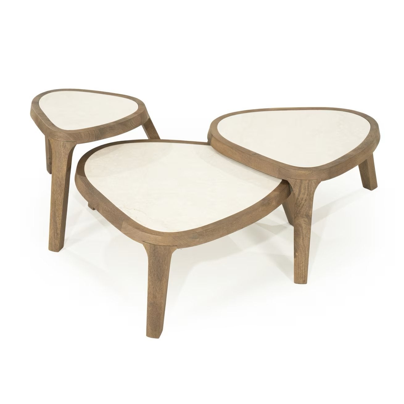 Eleonora Fred Japandi Salontafel Set, Huis en Inrichting, Overige materialen, Nieuw, Minder dan 50 cm, Japandi, Hotel Chique, Modern en Wabi Sabi interieurs