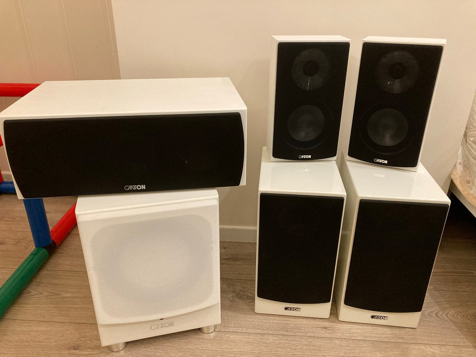 Canton Chrono Surround Speaker Set - Prachtig Geluid, Audio, Tv en Foto, Gebruikt, Surroundset, Basreflex, Ophalen