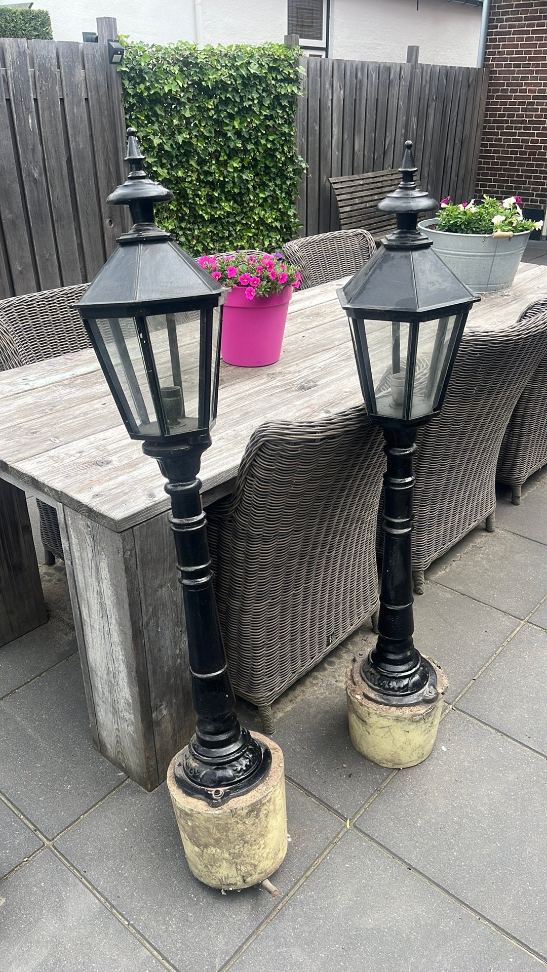 Oud hollandse lantaarns, Ophalen, Gebruikt, Staande lamp, Netvoeding
