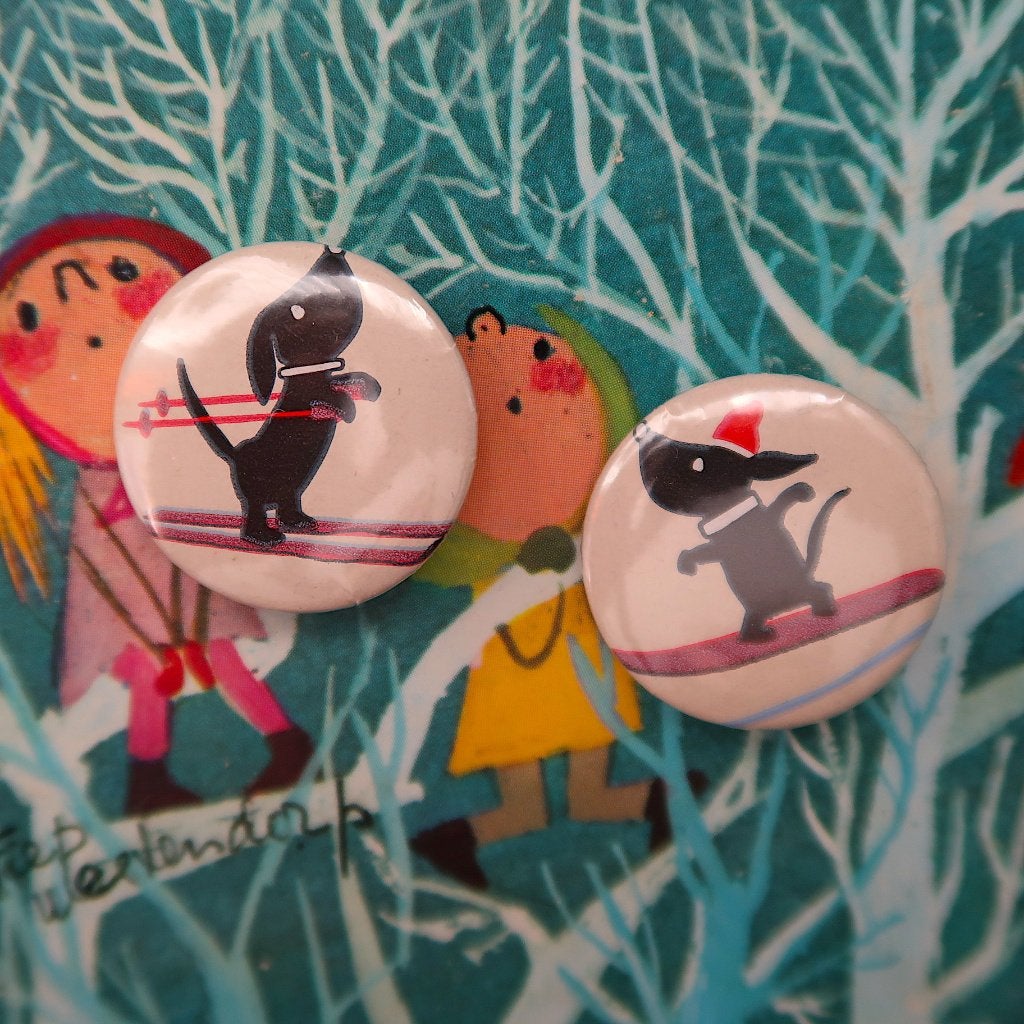 Fiep Westendorp Takkie 25MM Button Pin Badge Broche Set, Verzamelen, Verzenden, Nieuw, Dier of Natuur, Button