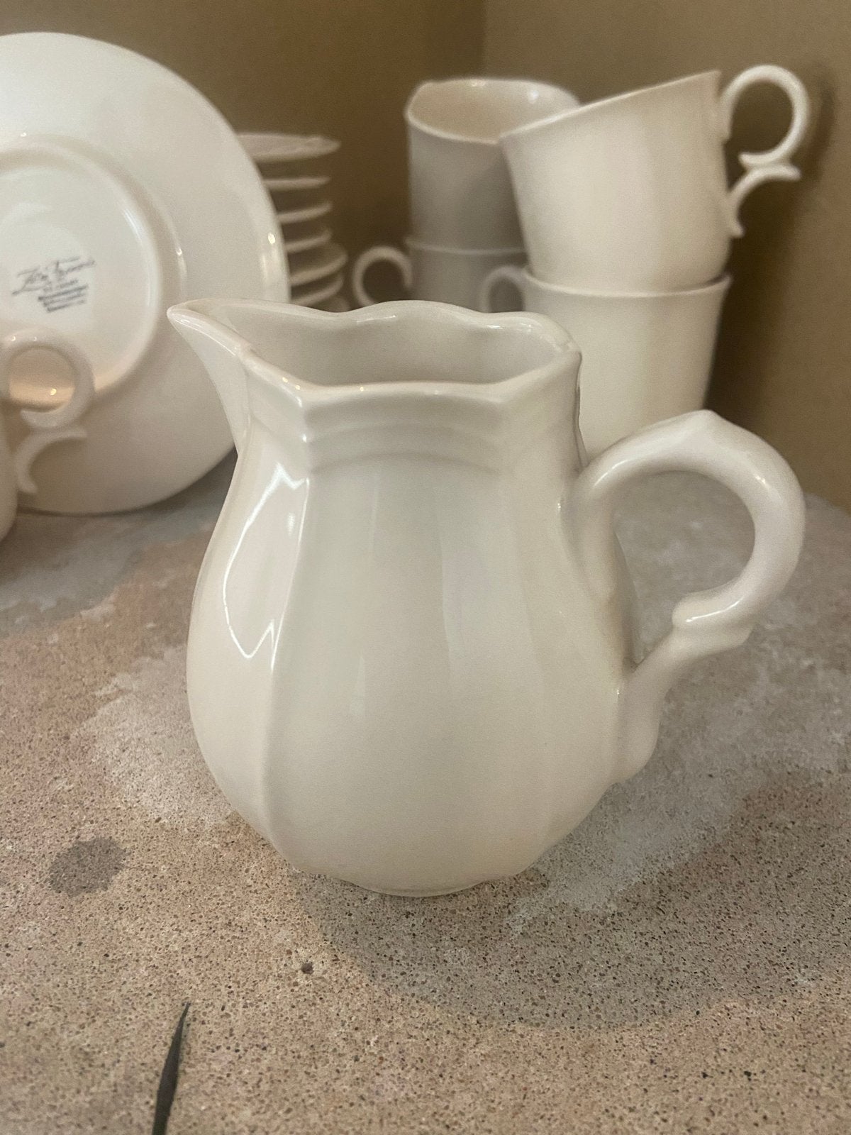 Zeller Petit Blanc Melkkan - Crèmekleurig Servies, Ophalen, Kan, Overige merken, Keramiek