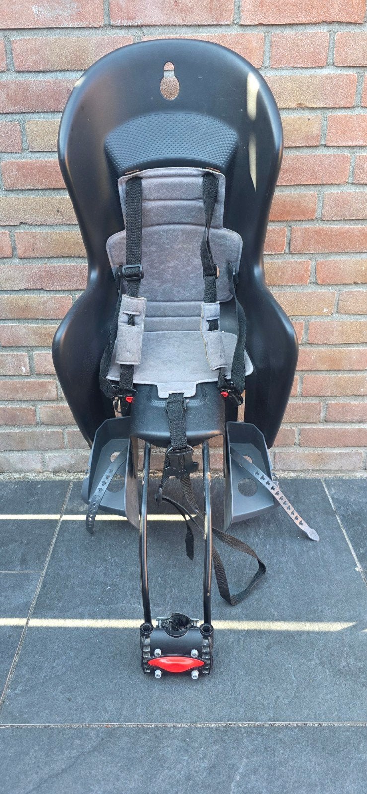 Stevige Achterzitje voor Kinderen - Zwart, Fietsen en Brommers, Achterzitje, Voetsteuntjes, Onbekend, 9 t/m 18 kg