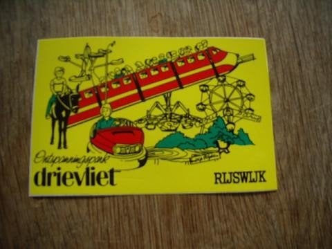 Ontspanningspark Drievliet sticker Rijswijk 11,5 x 8cm, Ophalen of Verzenden, Zo goed als nieuw, Bedrijf of Vereniging