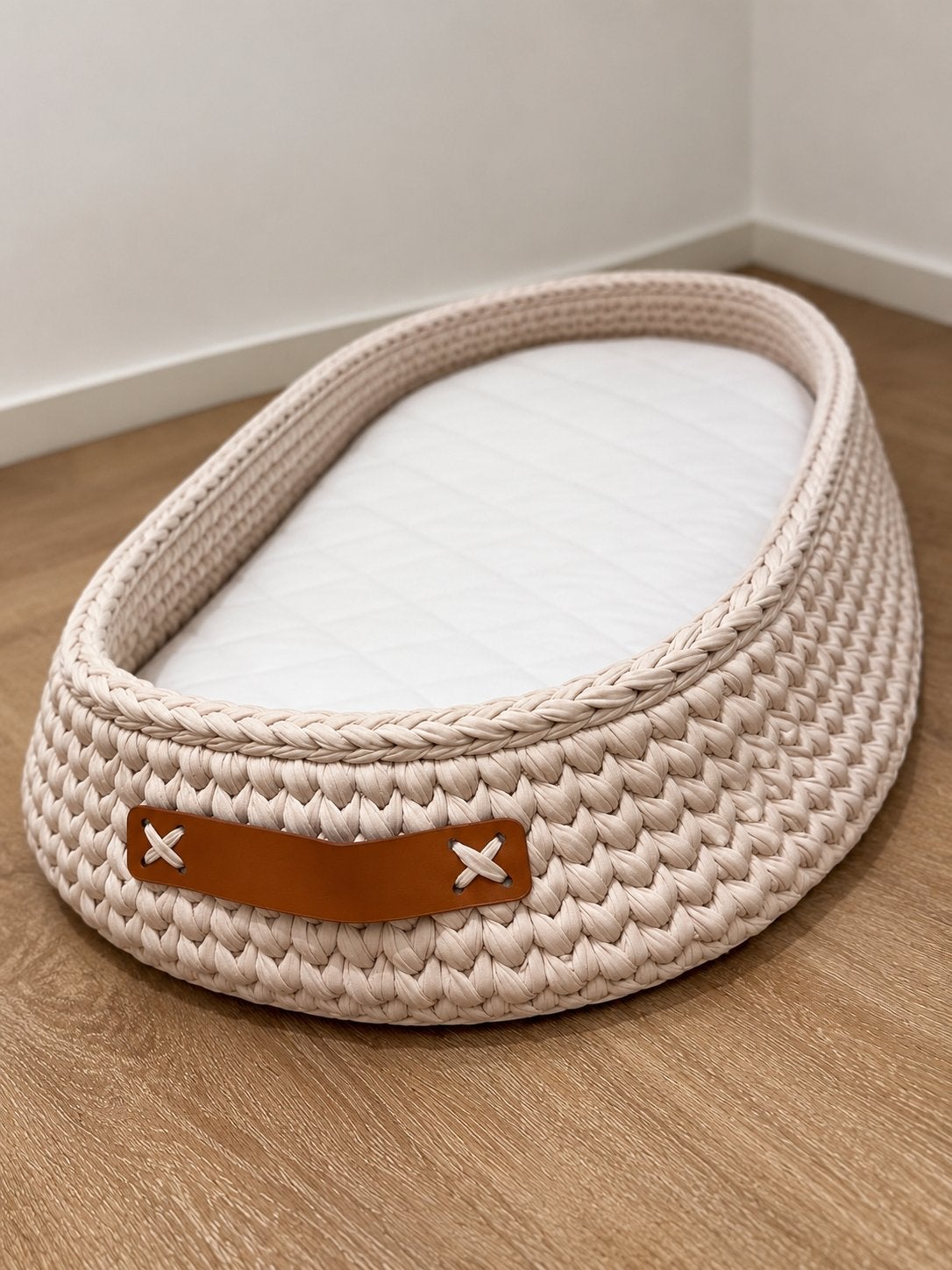 Handgemaakte gehaakte babywieg/babynestje - ByChai XL, Ophalen of Verzenden, Nieuw, Wieg