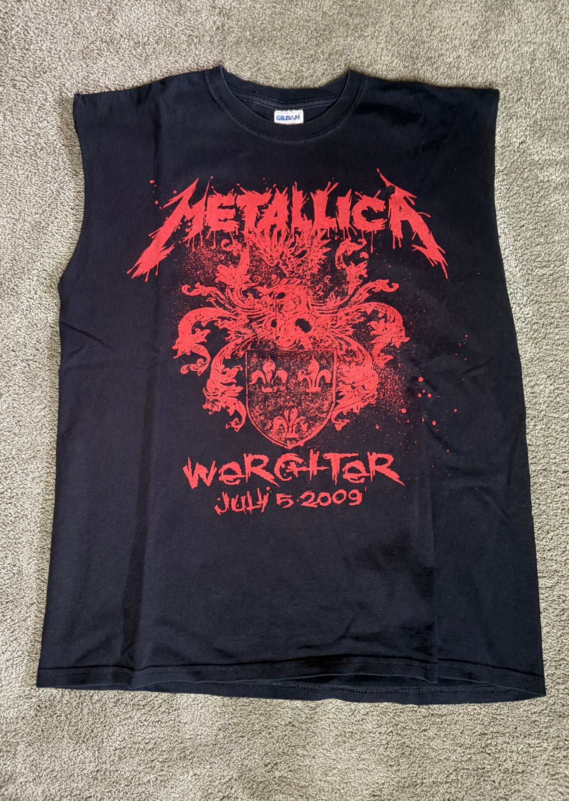 Sleeveless shirt Metallica 2009, Ophalen, Gedragen, Maat 48/50 (M), Rood