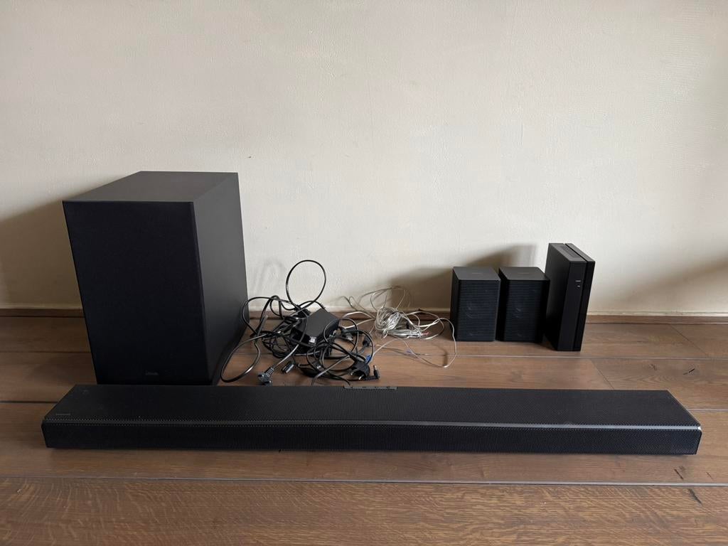 Samsung soundbar surround set, Audio, Tv en Foto, Home Cinema-sets, Overige merken, 70 watt of meer, Ophalen of Verzenden, Zo goed als nieuw