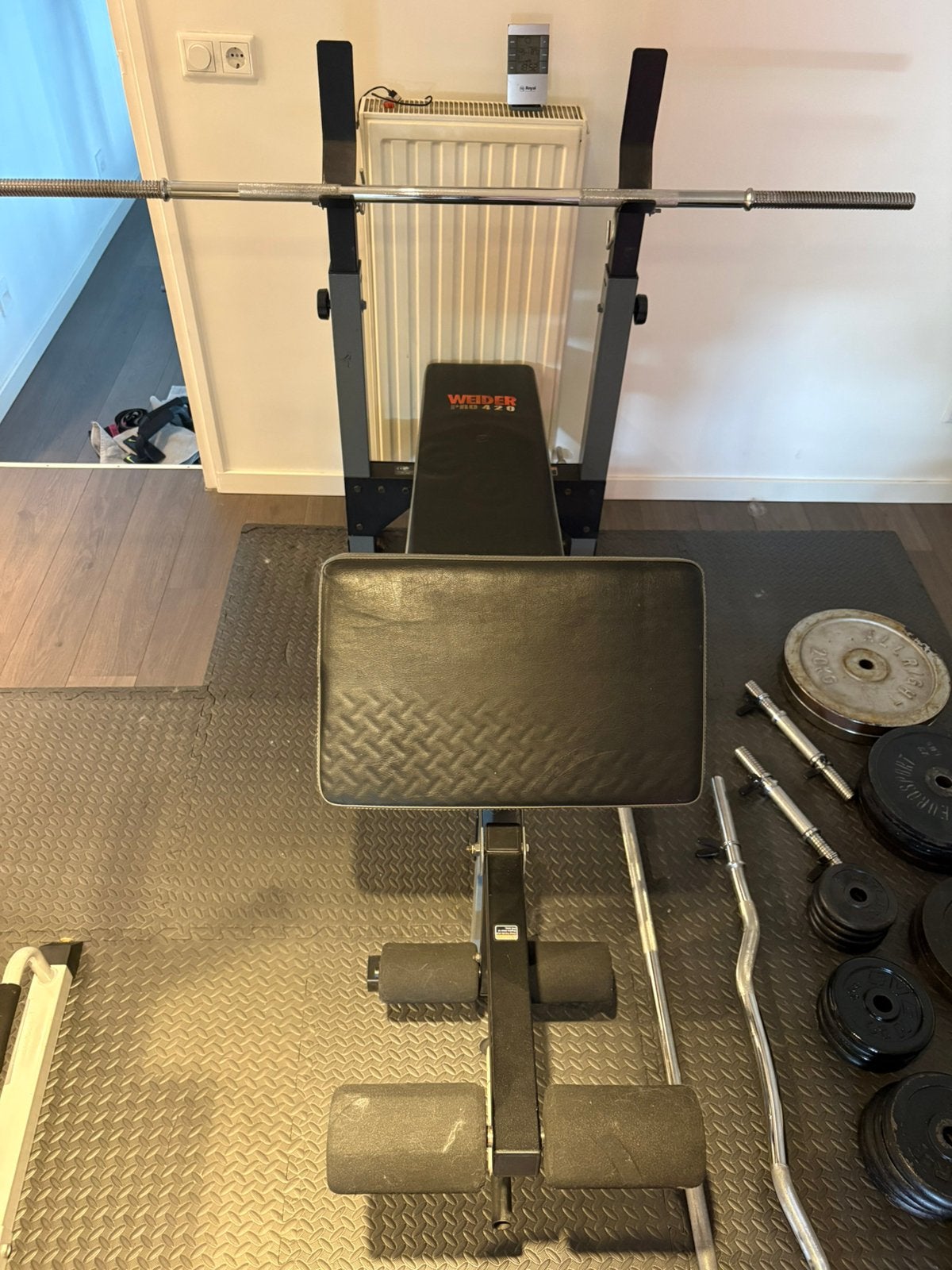 Bench press bank fitness station multi, Ophalen, Zo goed als nieuw, Benen, Fitnessbank