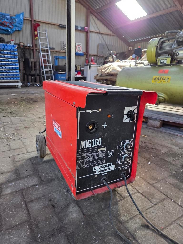 Lincoln Norweld MIG 160 lasapparaat, Ophalen, Gebruikt, 150 tot 250 ampère, Co2