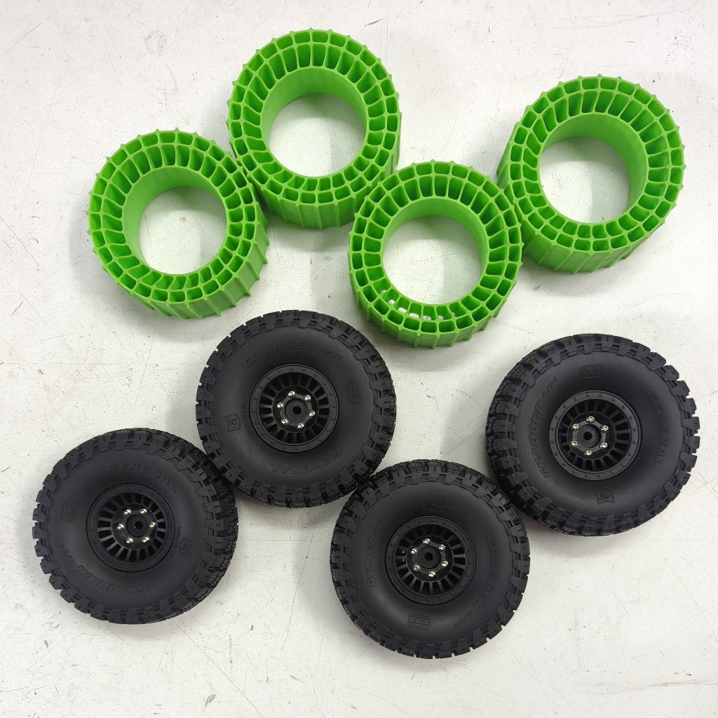 Element 1.55 beadlockwielen + extra inserts NIEUW (Axial FMS, Ophalen of Verzenden, Zo goed als nieuw, Schaal 1:10, Onderdeel