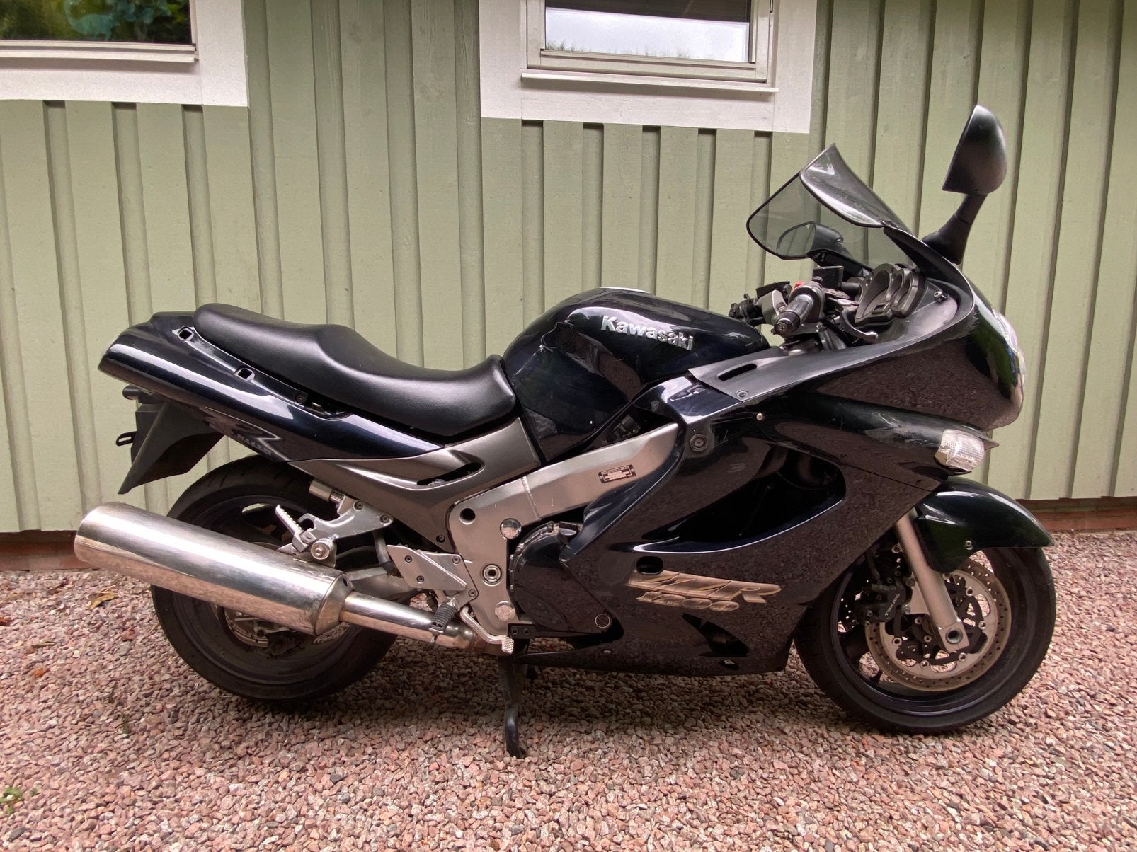 Kawasaki zzr1200 zwart blauw metallic voor onderdelen, Motoren, Motoren | Kawasaki, 4 cilinders, Gebruikt, Meer dan 35 kW, Handgeschakeld