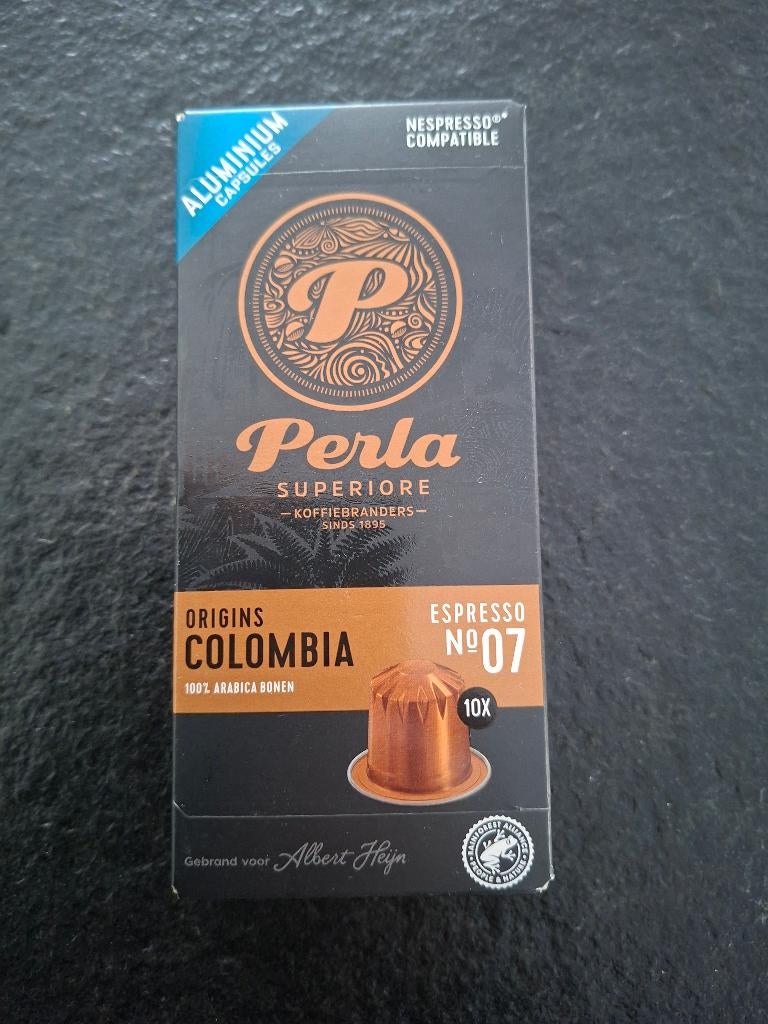 Perla Superiore Origins Colombia espresso capsules, Ophalen of Verzenden