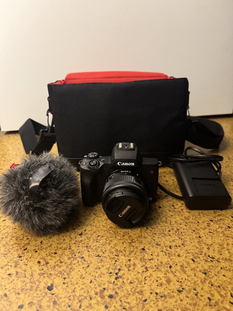 Canon EOS M50 Mark II + accessoires, Audio, Tv en Foto, Gebruikt, Canon, Overige typen, Ophalen of Verzenden