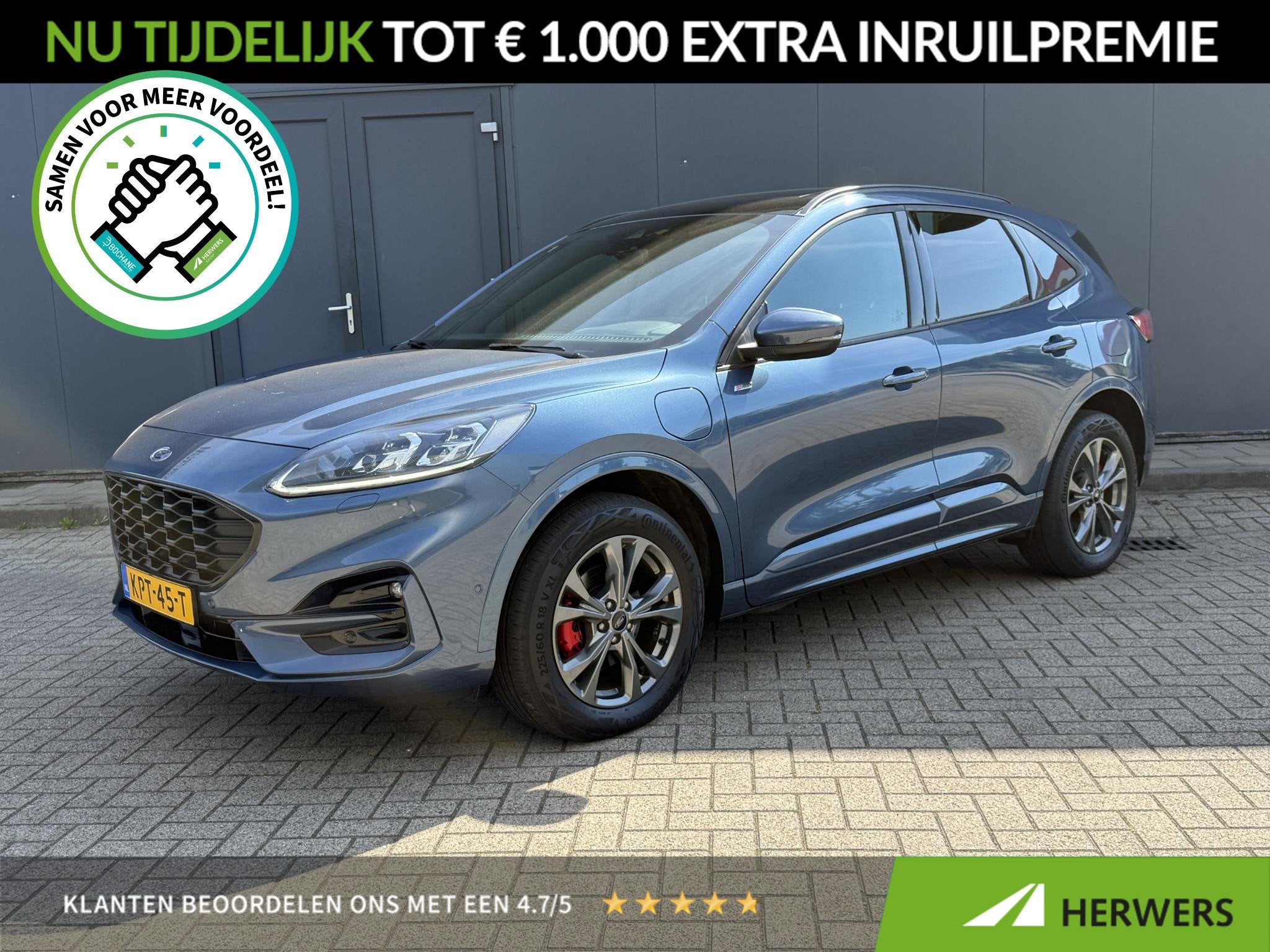 Ford Kuga 2.5 PHEV ST-Line X / Panorama schuifdak / 1.500 kg, Auto's, 14 kWh, Gebruikt, Euro 6, 4 cilinders