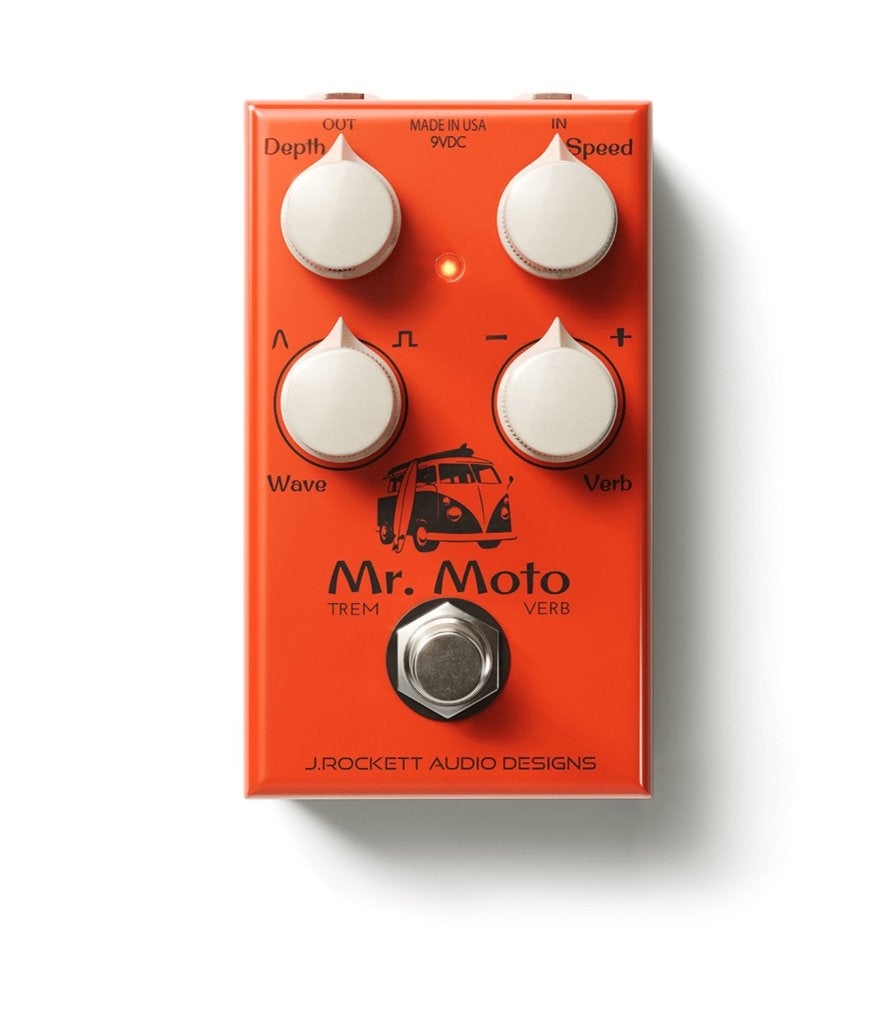 J. Rockett Mr. Moto tremolo en spring reverb effectpedaal, ., Nieuw, Ophalen of Verzenden, Reverb