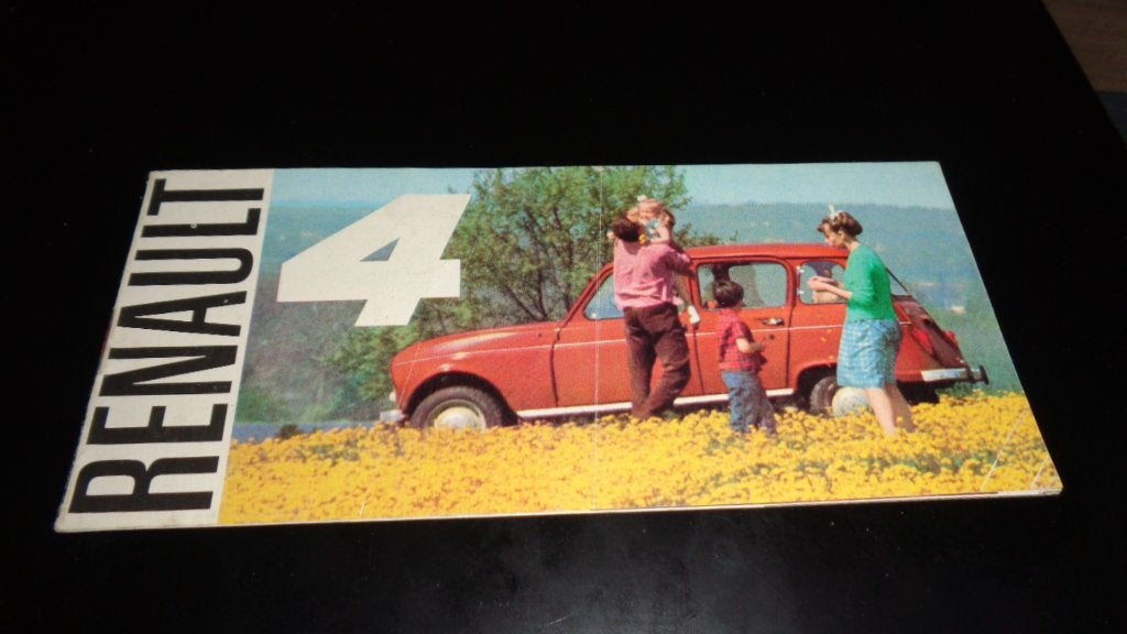 Folder  RENAULT 4  ,  1964, Verzenden, Zo goed als nieuw, Renault