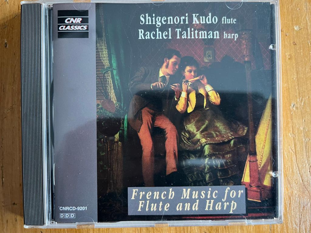 Franse muziek voor fluit en harp - Shigenori Kudo & Rachel T, Ophalen of Verzenden, Modernisme tot heden, Gebruikt, Kamermuziek