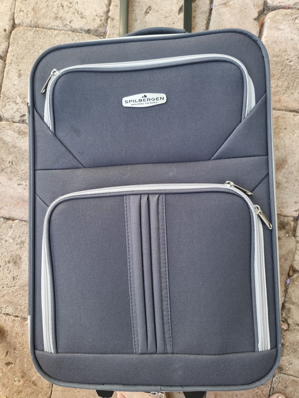 Rolkoffertje Spilbergen 47x35 cm - Handig en Compact, 40 tot 60 cm, Gebruikt, Ophalen of Verzenden, Grijs