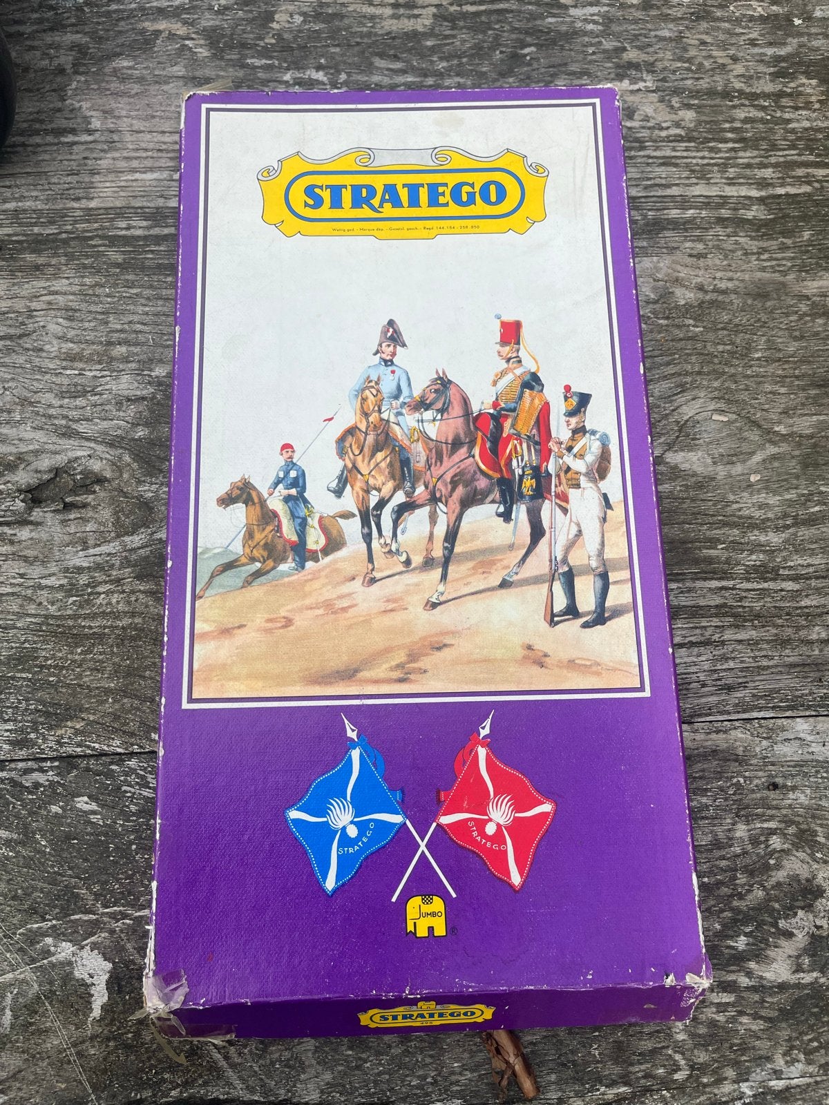Oude Stratego compleet bordspel, Hobby en Vrije tijd, Een of twee spelers, Ophalen of Verzenden, Gebruikt