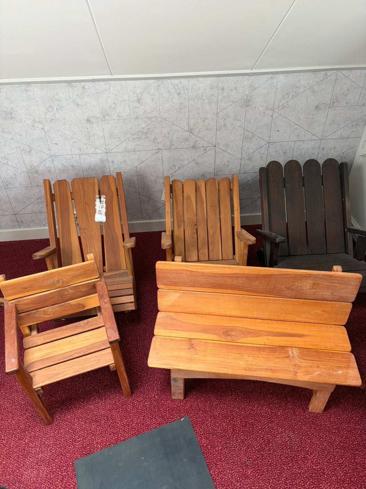 Teak houten kinderstrand stoeltjes enz., Ophalen, Zo goed als nieuw, Teakhout