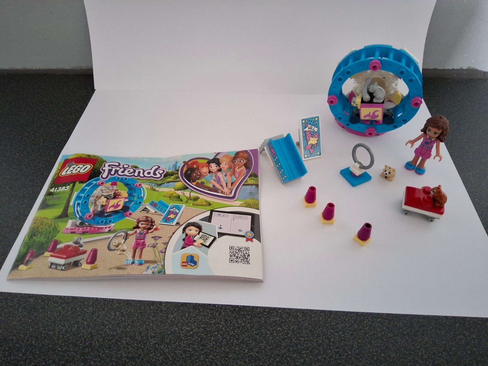 LEGO Friends 41383 Emma's Hamsterspeeltuin, Ophalen of Verzenden, Zo goed als nieuw, Overige merken