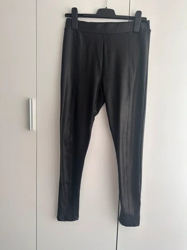Dames primark leer look legging broek zwart S 36, Legging, Maat 36/38 (S), Verzenden, Zwart