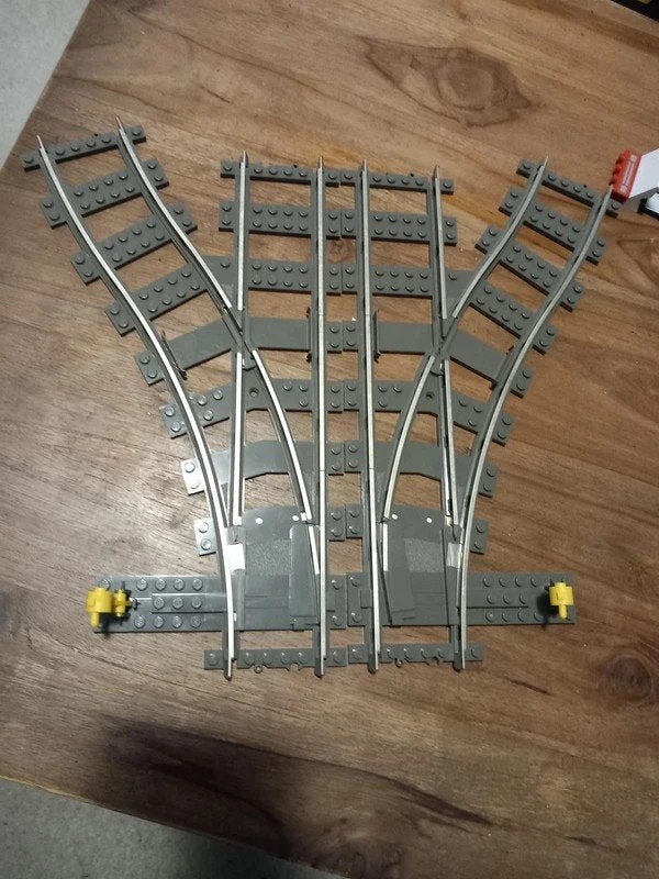Lego 9v wisselpaar 1l en 1R, Ophalen of Verzenden, Zo goed als nieuw, Lego