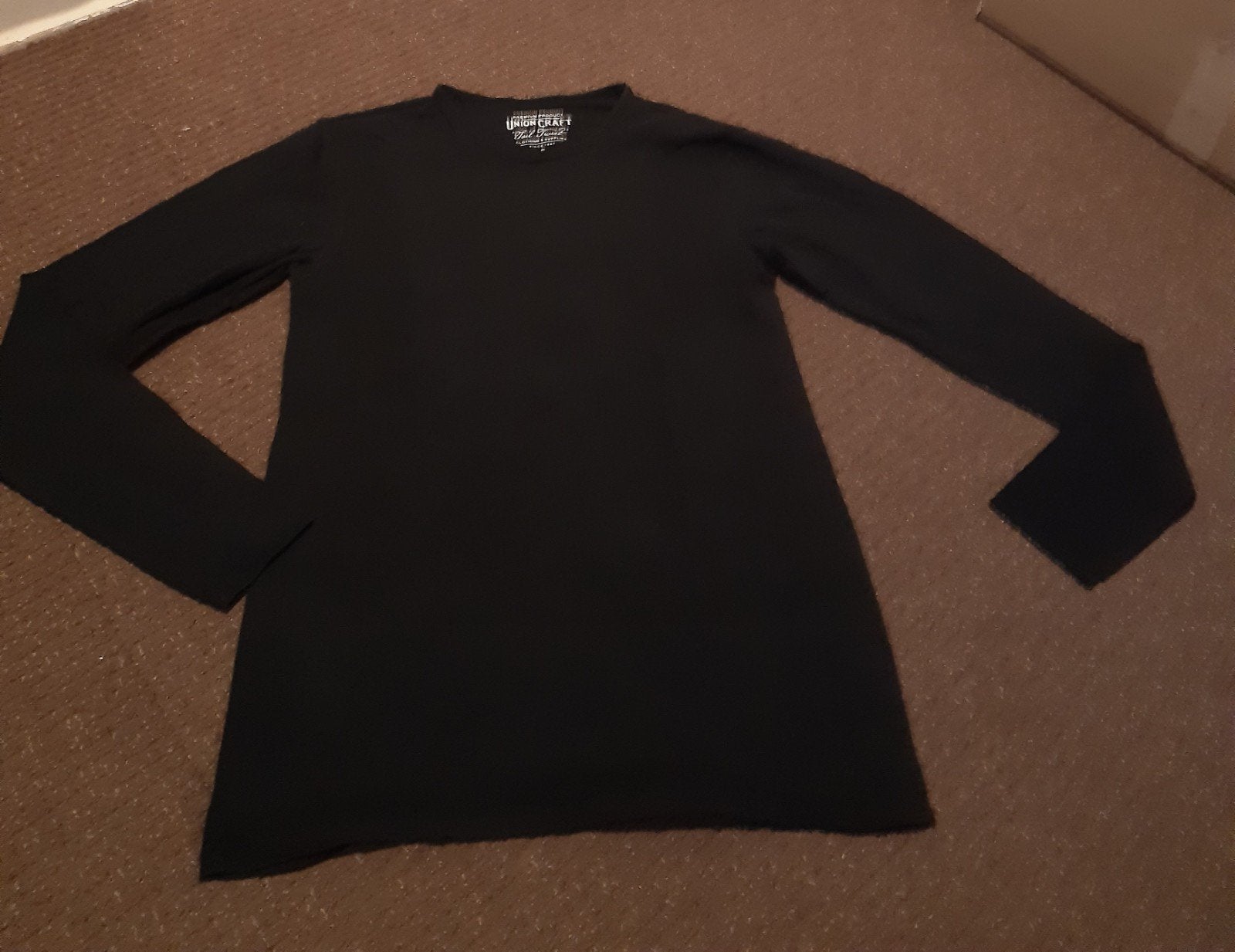 Zwart shirt - Union Craft - Maat S, Zwart, Ophalen of Verzenden, Gedragen, Maat 46 (S) of kleiner
