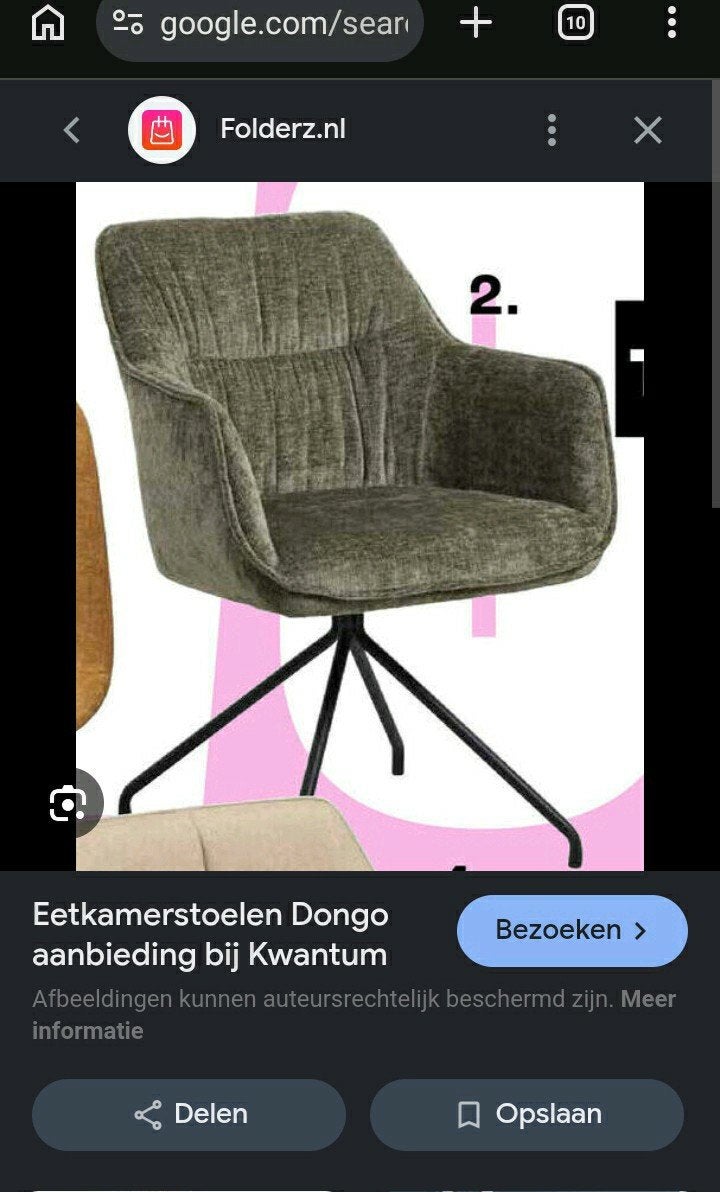 Gezocht stoel dongo kwantum room groen, Huis en Inrichting, Stoelen, Ophalen of Verzenden, Zo goed als nieuw, Overige kleuren