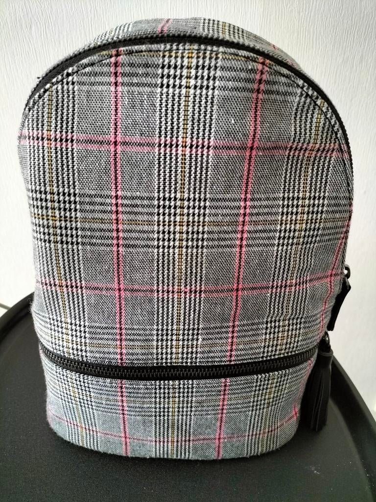 Rugtasje geruit 29 cm hoog 5,= €, Overige merken, Minder dan 30 cm, 25 tot 40 cm, Ophalen of Verzenden