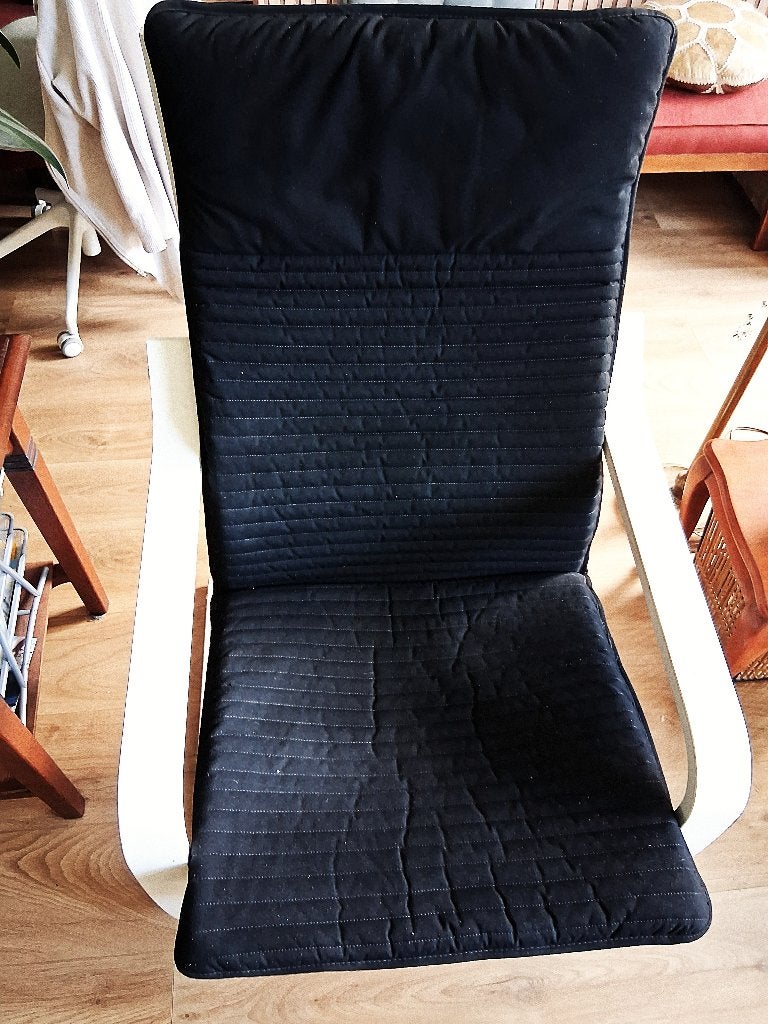 Ikea Poang stoel, Huis en Inrichting, Stoelen, Ophalen, Gebruikt, Wit, Eén
