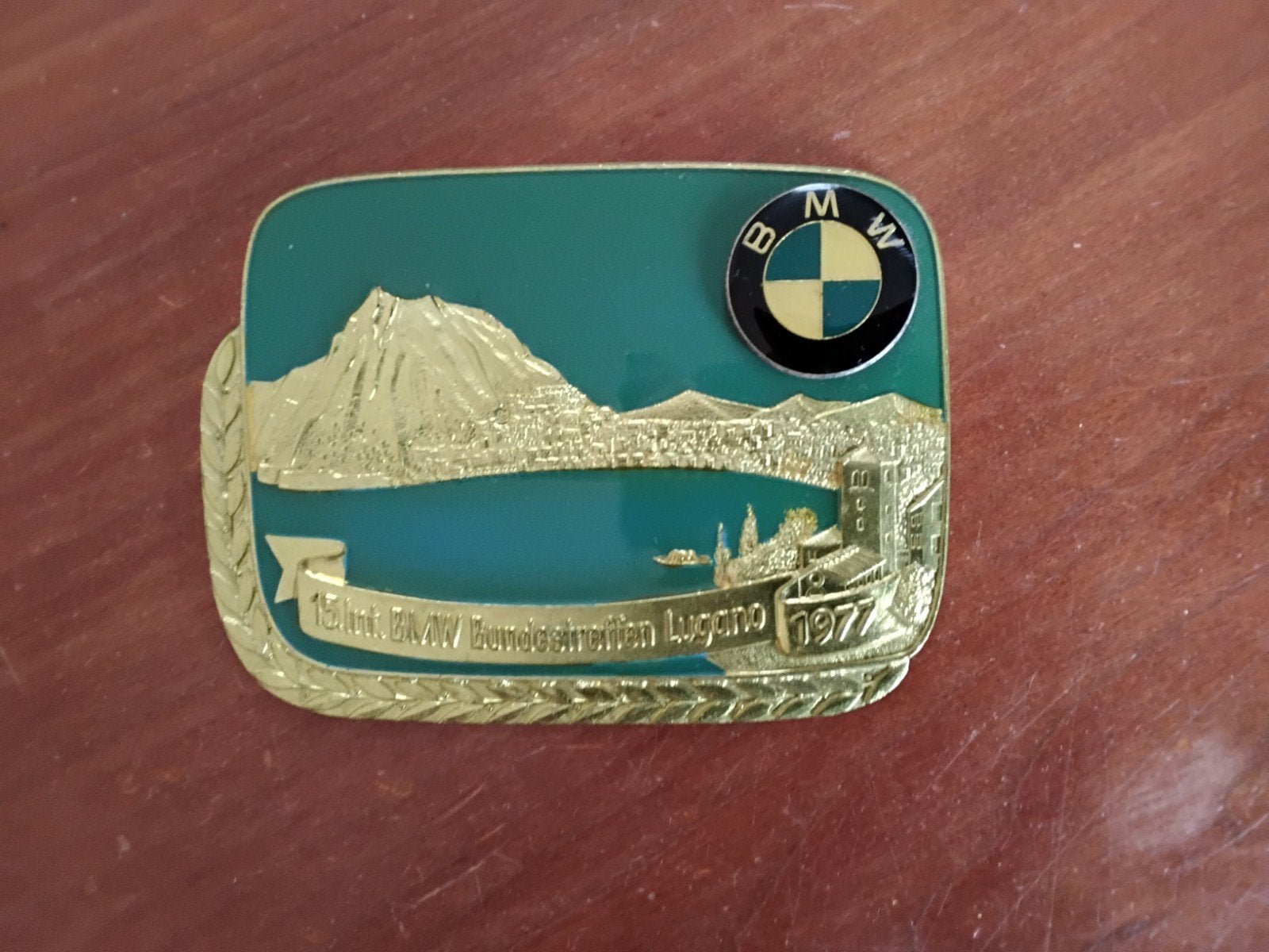 Plaquette BMW Bundestreffen 1977, Verzamelen, Ophalen of Verzenden, Zo goed als nieuw, Auto's