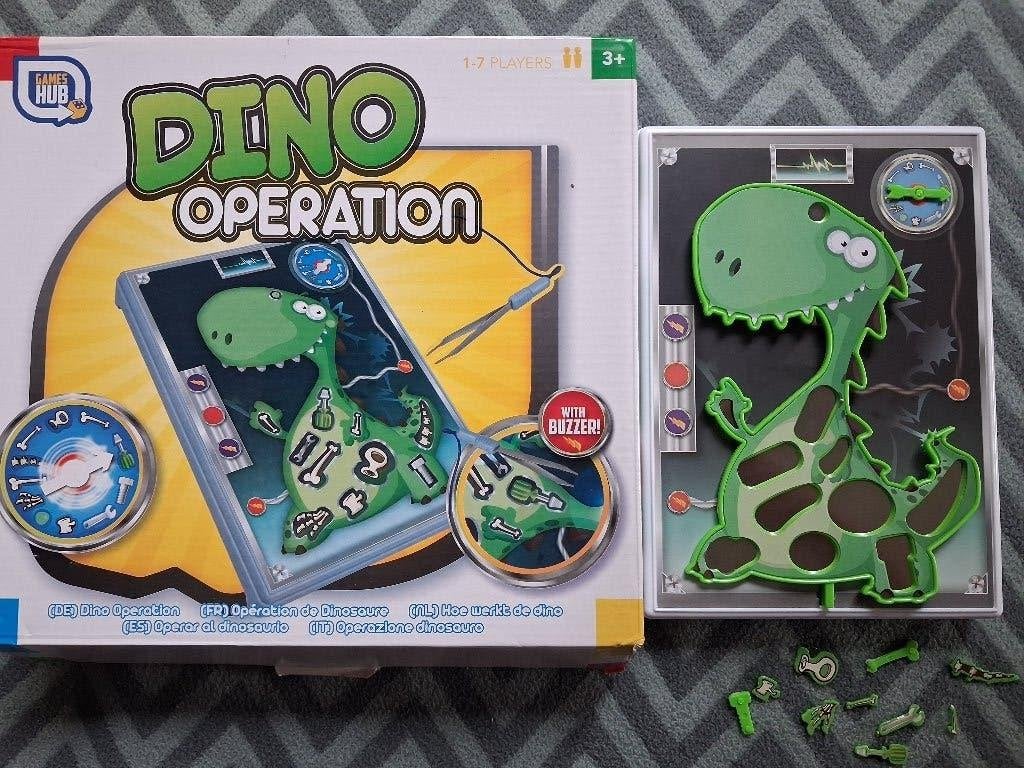Dino bibber spel 3+, Ophalen, Minder dan 10 stukjes, Zo goed als nieuw, 2 tot 4 jaar