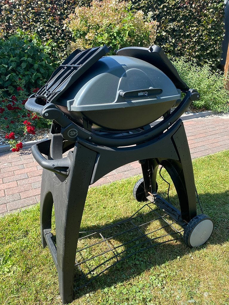 Weber Dark Grey elektrische BBQ, Ophalen, Gebruikt, WEBER BBQ