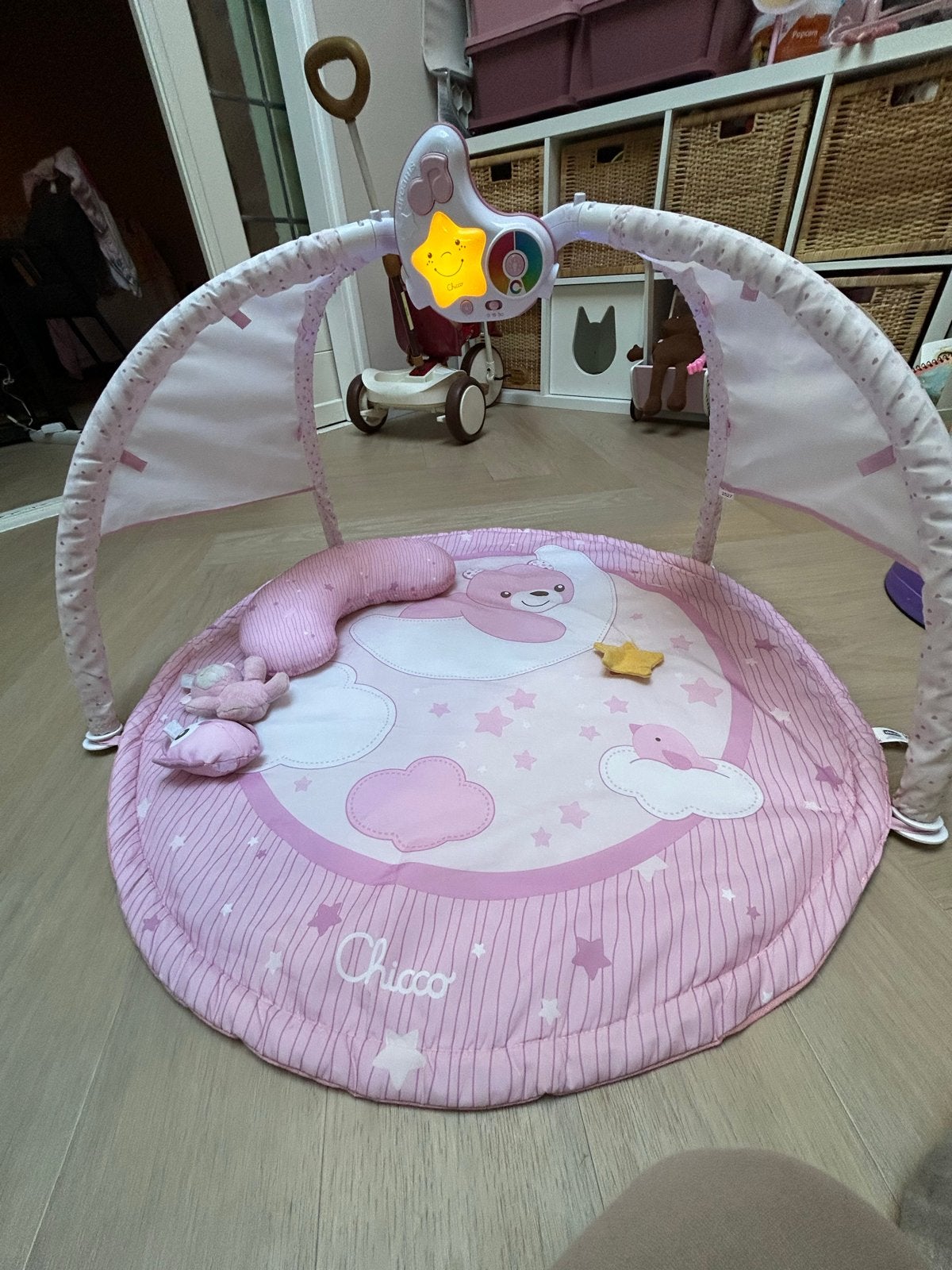 Chicco Baby Gym Kleurenplezier Roze - Speelkleed met licht e, Ophalen of Verzenden, Zo goed als nieuw, Speelkleed, Met licht