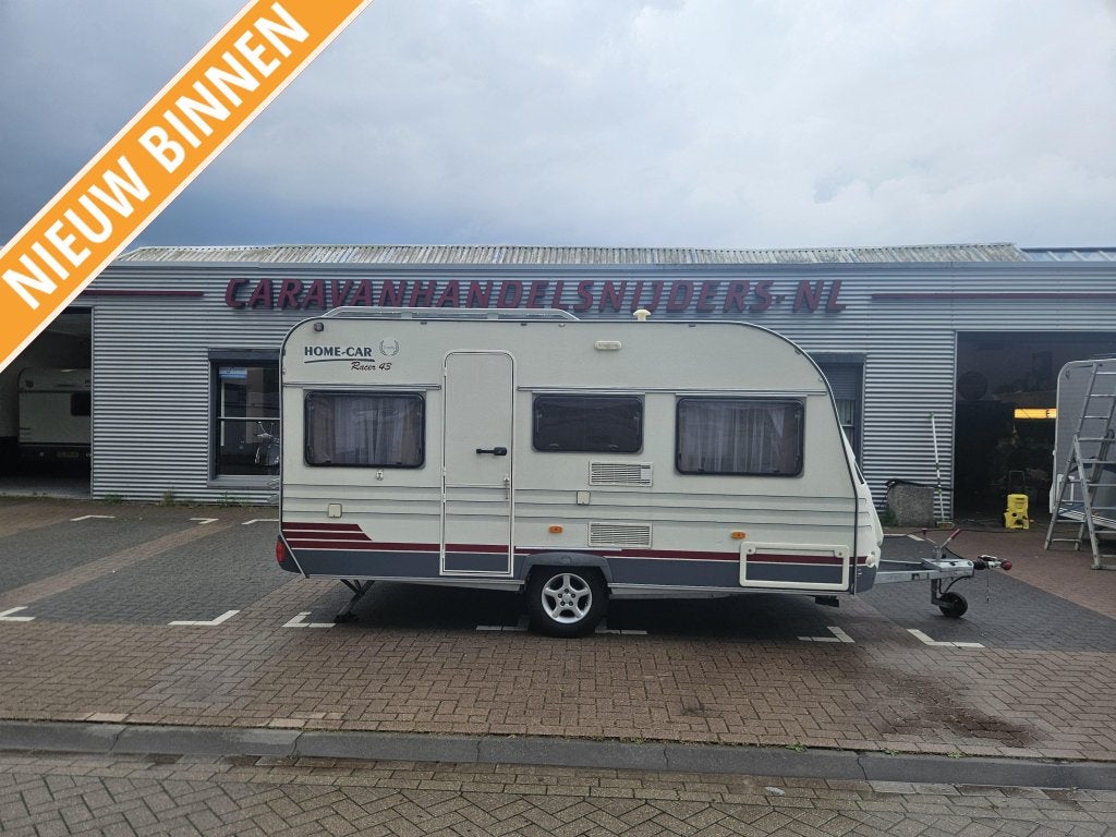 Home-Car Racer 43 Airco!VT!Luifel!Fietsenre, Caravans en Kamperen, Caravans, Home-car, Bedrijf, Treinzit, 750 - 1000 kg