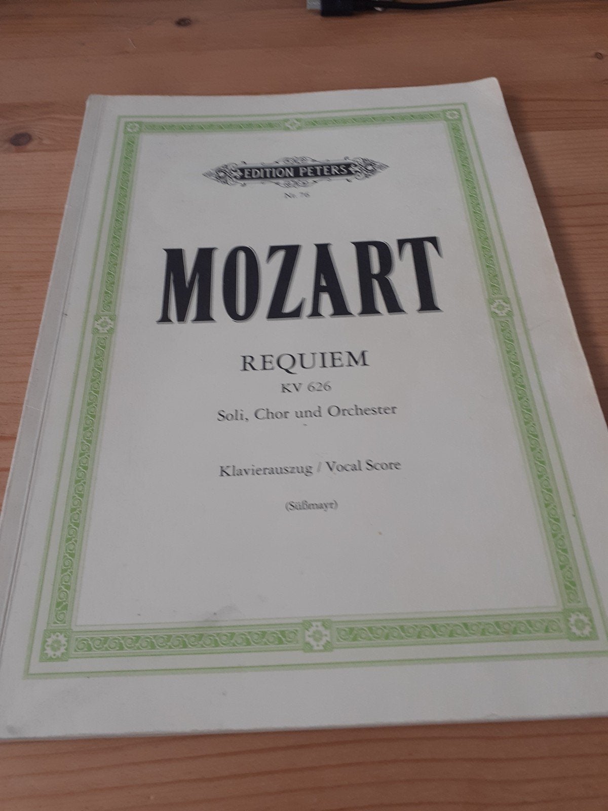 Mozart Requiem KV 626 - Klavierauszug / Vocal Score, Ophalen of Verzenden, Gebruikt