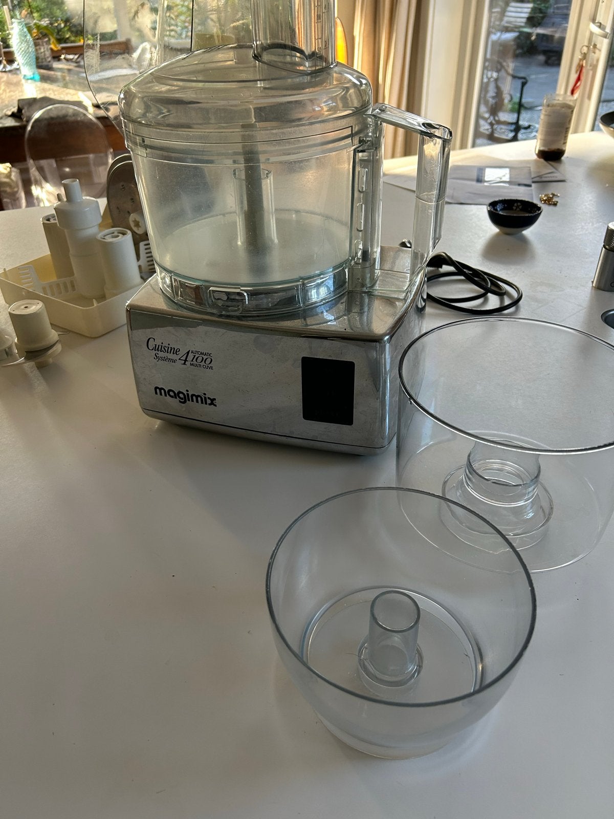 Magimix Cuisine Système 4100 foodprocessor, 3 tot 4 liter, Ophalen of Verzenden, Gebruikt, 1 snelheid
