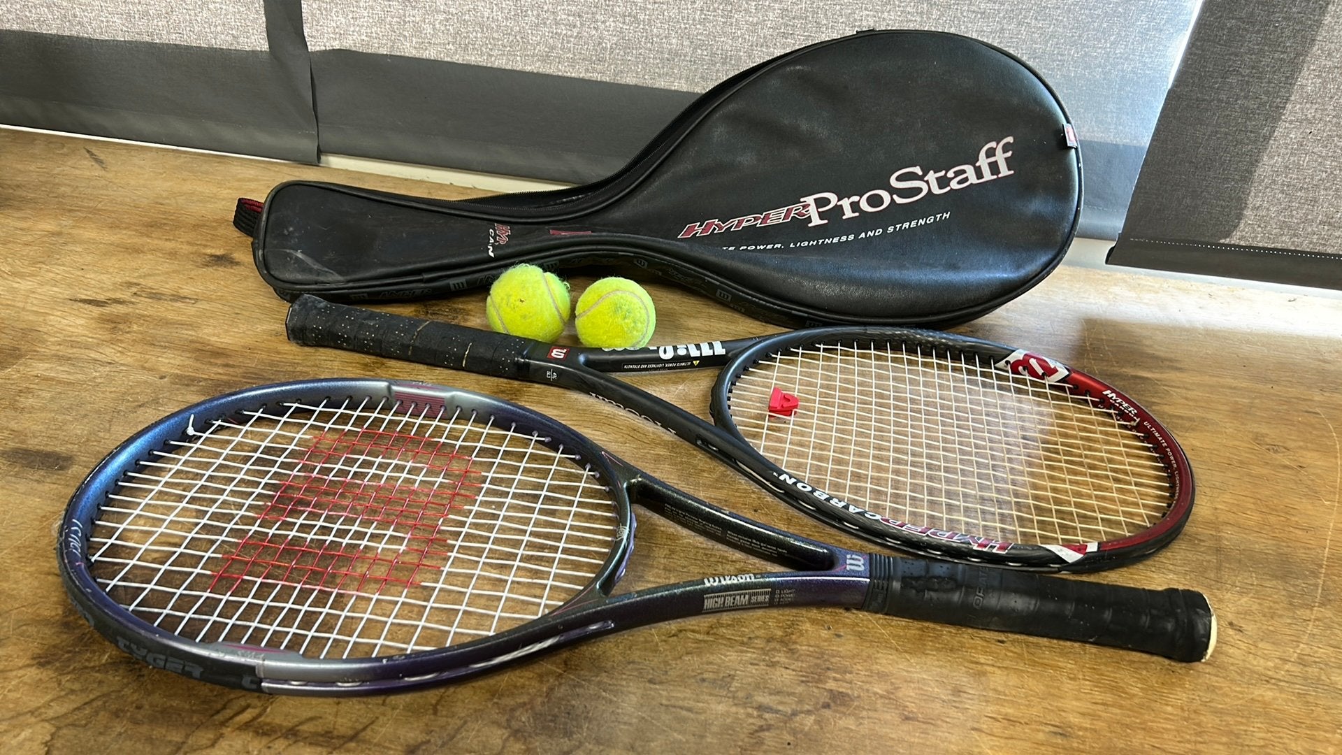 Wilson tennis reckets. Hyper ProStaff. High Beam., Sport en Fitness, Tennis, Ophalen of Verzenden, Zo goed als nieuw, Racket, Wilson