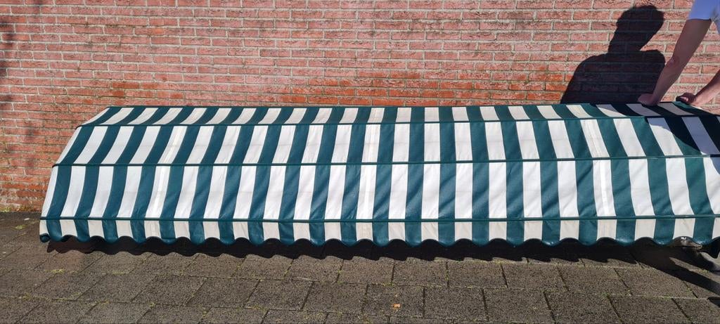Markies 373 cm breed, aluminium frame, Tuin en Terras, Zonneschermen, Ophalen, Gebruikt, Markies, 250 cm tot 450 cm