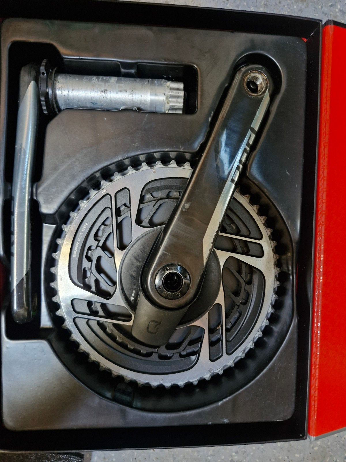 SRAM Red AXS Crankstel met Powermeter 172.5mm 50/37T, Gebruikt, Racefiets, SRAM, Carbon