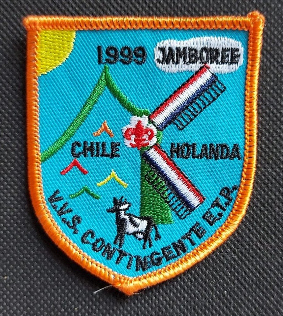 scouting Wereld Jamboree Chili 1999 VVS Contingent, Verzamelen, Ophalen of Verzenden, Nieuw, Embleem, Speld of Insigne