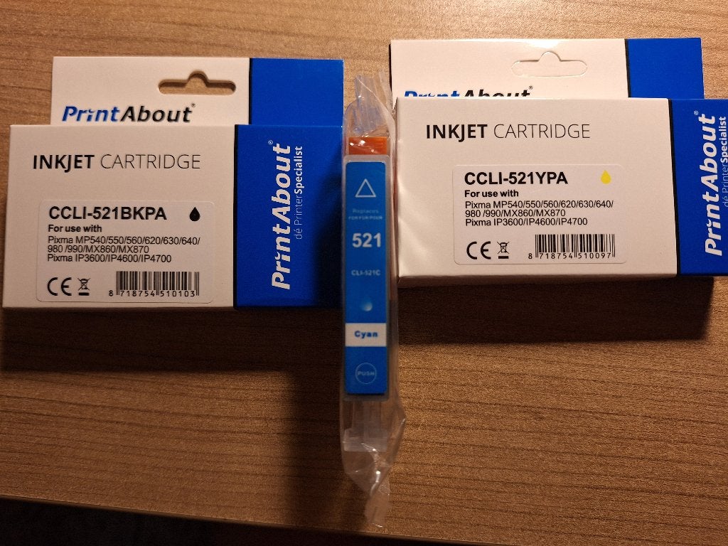 Huismerken Printer cartridges CCLI-521, Computers en Software, Printerbenodigdheden, Ophalen of Verzenden, Nieuw, Cartridge